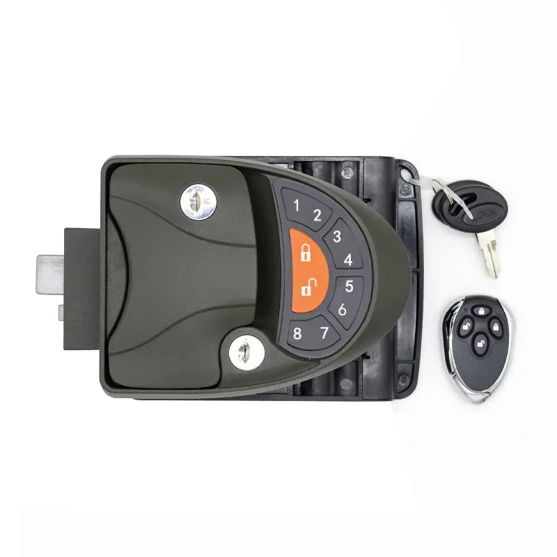 RV Keyless Entry Door Lock Handle Latch Zinc Alloy Wireless with Keypad & Fob 20m Remote Control for Caravan Camper Bus Yacht
RV Keyless Entry Door Lock Handle Latch Zinc Alloy Wireless with Keypad & Fob 20m Remote Control for Caravan Camper Bus Yacht