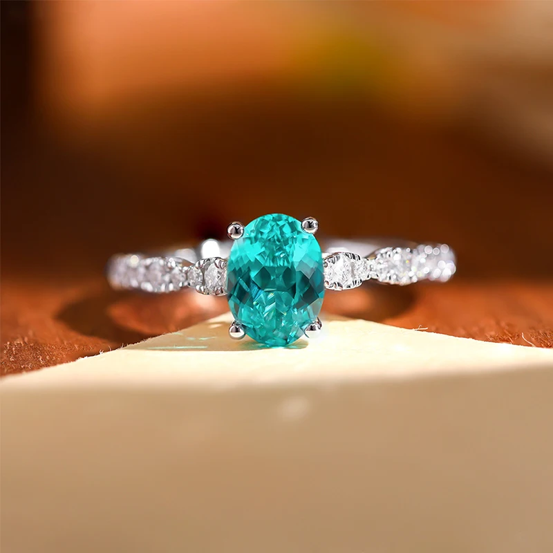 KEEP YES 6*8mm 1.5ct Lab Created Gemstone Oval Shape Synthetic Paraiba Gemstone for Women 925 Sterling Silver Plated 18K Gold
KEEP YES 6*8mm 1.5ct Lab Created Gemstone Oval Shape Synthetic Paraiba Gemstone for Women 925 Sterling Silver Plated 18K Gold
