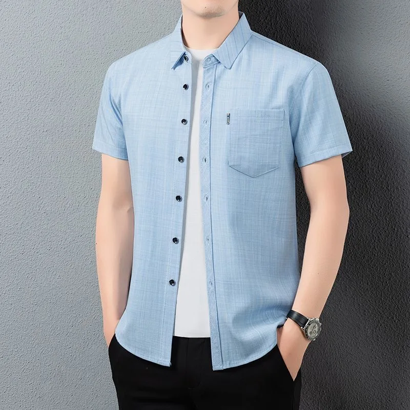 Summer New Fashion Solid Color Breathable Cotton and Linen Short Sleeve Shirt Men's Casual Loose Sport High Quality Shirt
Summer New Fashion Solid Color Breathable Cotton and Linen Short Sleeve Shirt Men's Casual Loose Sport High Quality Shirt