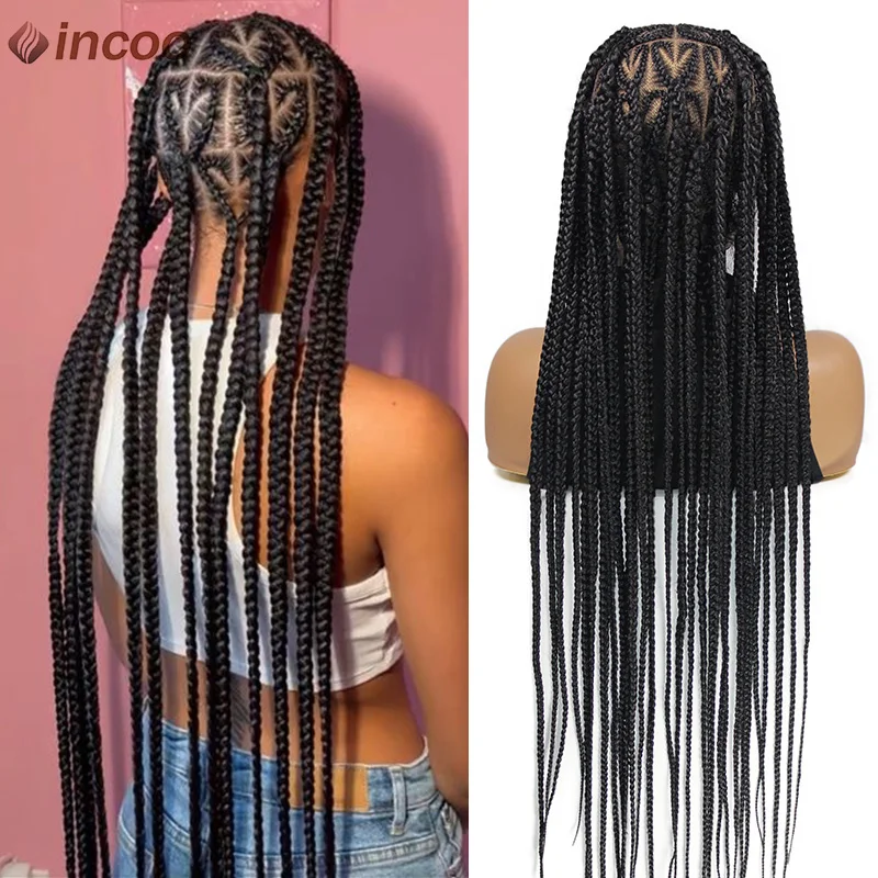 Incoo Goddess Braided Wigs Lace Front Wig For Black Women 36'' Heart Box Braides Lace Wig Faux Locs Synthetic Cornrow Lace Wigs
Incoo Goddess Braided Wigs Lace Front Wig For Black Women 36'' Heart Box Braides Lace Wig Faux Locs Synthetic Cornrow Lace Wigs