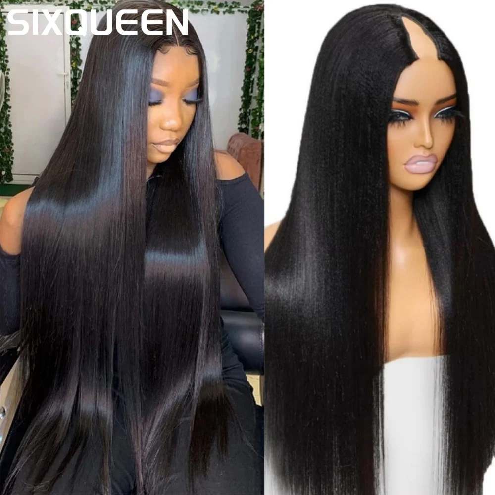 210 Density V Part Wigs Human Hair Glueless Straight Human Hair Wigs Brazilian Hairs For Women Natural Color 30 40 Inch No Glue
210 Density V Part Wigs Human Hair Glueless Straight Human Hair Wigs Brazilian Hairs For Women Natural Color 30 40 Inch No Glue