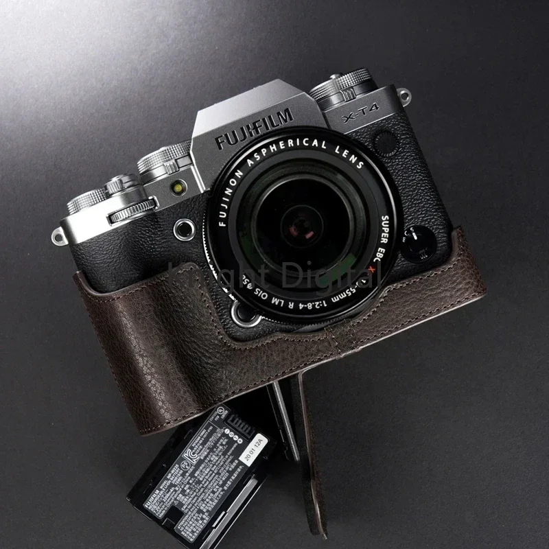 Натуральный кожаный чехол для камеры из воловьей кожи для Fujifilm XT4 X-T4 Fuji XT-4, защитный рукав, сумка для ручной работы, чехол для тела
Натуральный кожаный чехол для камеры из воловьей кожи для Fujifilm XT4 X-T4 Fuji XT-4, защитный рукав, сумка для ручной работы, чехол для тела