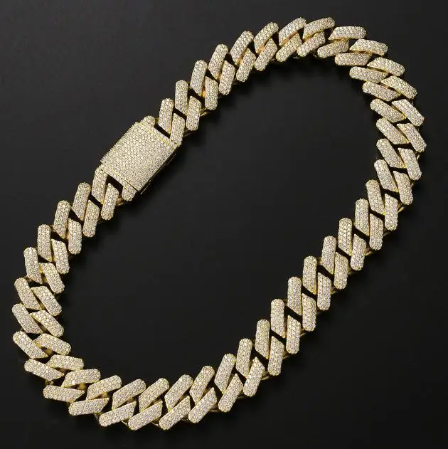 Hiphop Chunky Gold Plated Man Cuban Link Chain Iced Out CZ Miami Brass Copper Necklace Rapper Hiphop 20mm Women Chain Necklace
Hiphop Chunky Gold Plated Man Cuban Link Chain Iced Out CZ Miami Brass Copper Necklace Rapper Hiphop 20mm Women Chain Necklace