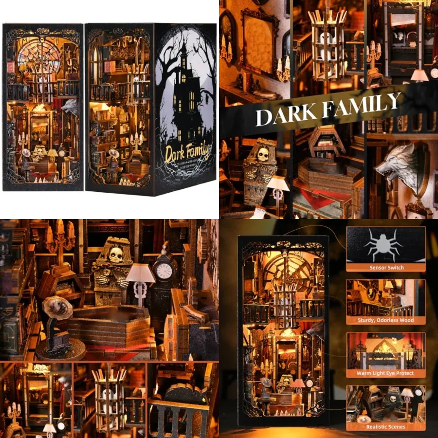 Book Nook Kit, Book Nook Kits for Adults DIY Booknook Model Build, DIY 3D Wooden Puzzle Bookend Booknook Bookshelf Insert Minia
Book Nook Kit, Book Nook Kits for Adults DIY Booknook Model Build, DIY 3D Wooden Puzzle Bookend Booknook Bookshelf Insert Minia