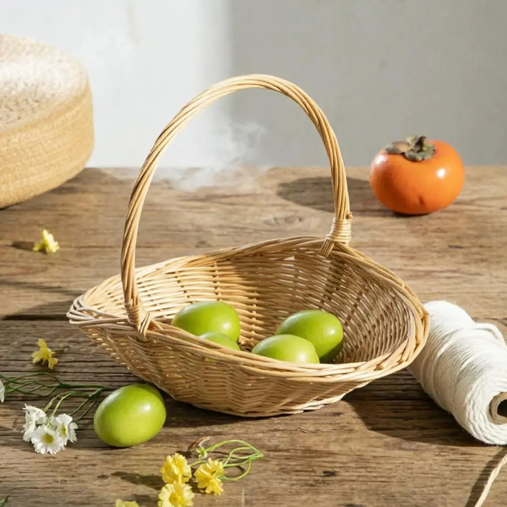 Picnic Basket with Handles Handwoven Rattan Storage Basket with Handle Wicker Harvest Basket for Fruit Vegetable Storage Picnic
Picnic Basket with Handles Handwoven Rattan Storage Basket with Handle Wicker Harvest Basket for Fruit Vegetable Storage Picnic