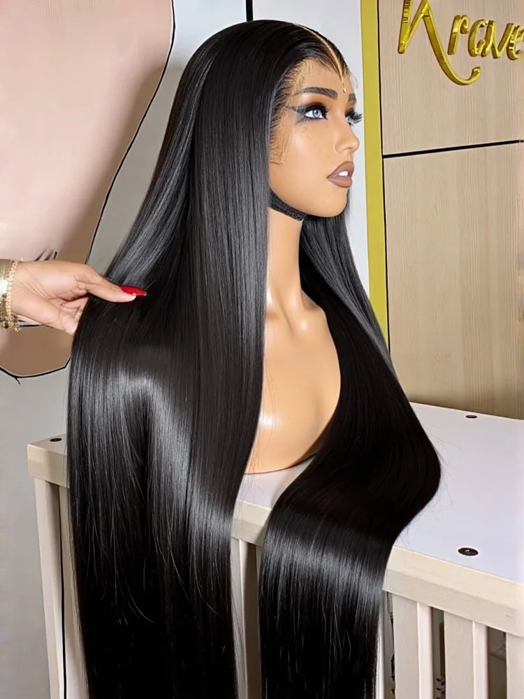 30 Inch 13x4 HD Transparent Bone Straight Lace Front Wigs 250 Density 13x6 Lace Brazilian Human Hair Wigs For Women
30 Inch 13x4 HD Transparent Bone Straight Lace Front Wigs 250 Density 13x6 Lace Brazilian Human Hair Wigs For Women
