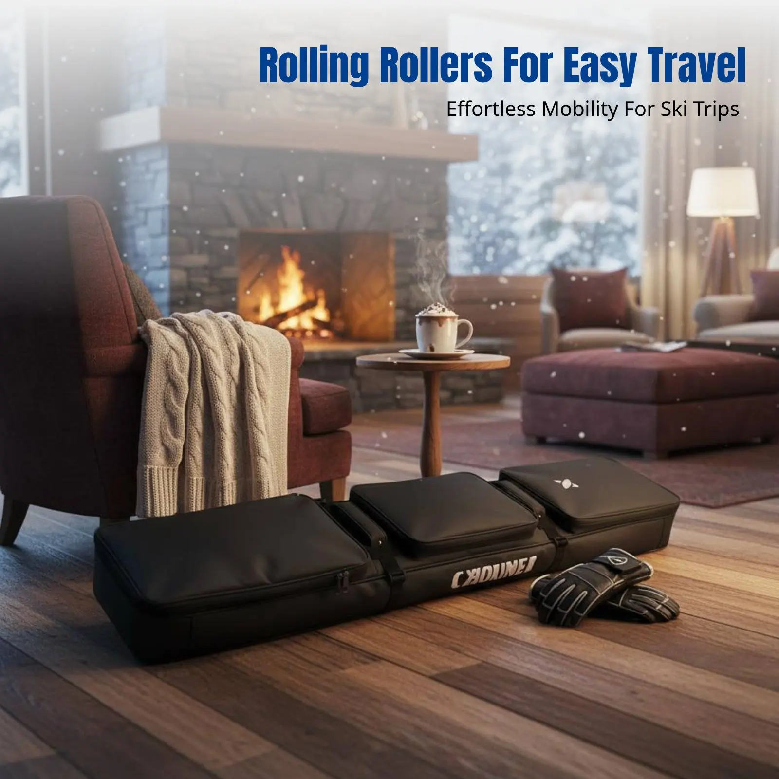 Ski Bag with Wheels, Large Capacity, Universal for Single & Double Snowboards, Adjustable Length, Travel Carry Case
Ski Bag with Wheels, Large Capacity, Universal for Single & Double Snowboards, Adjustable Length, Travel Carry Case
