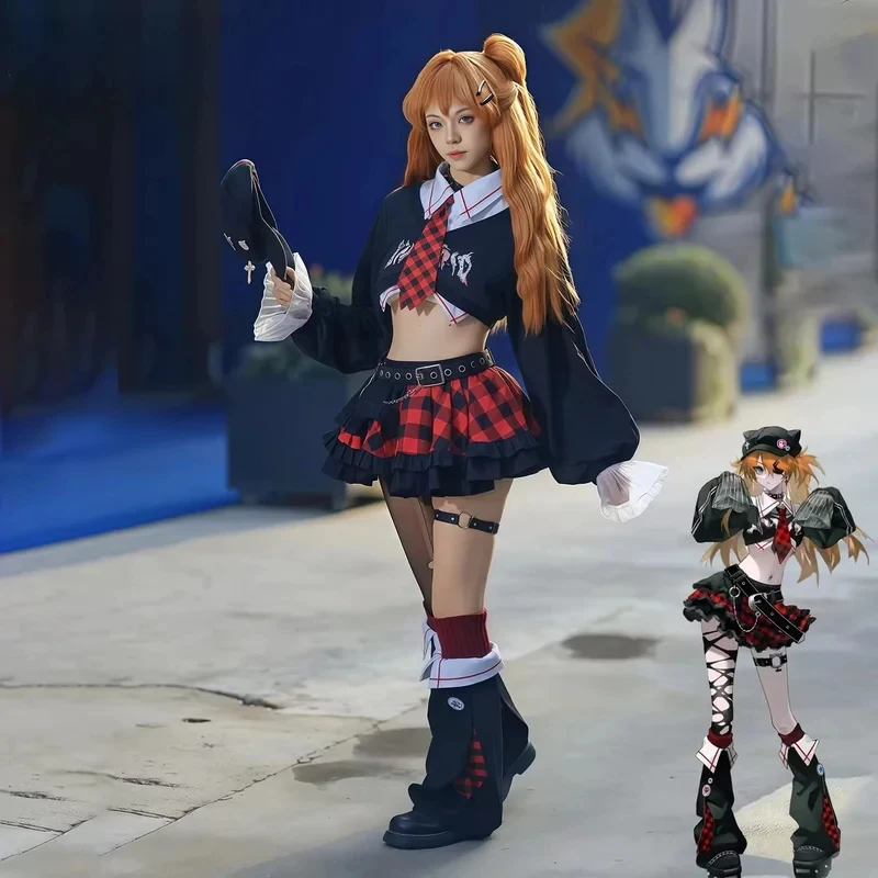 Langley Costume Rock Band Version Anime Cosplay Figure Outfit Wig Comic Con Asuka Rei Ayanami Dress ,[
Langley Costume Rock Band Version Anime Cosplay Figure Outfit Wig Comic Con Asuka Rei Ayanami Dress ,[