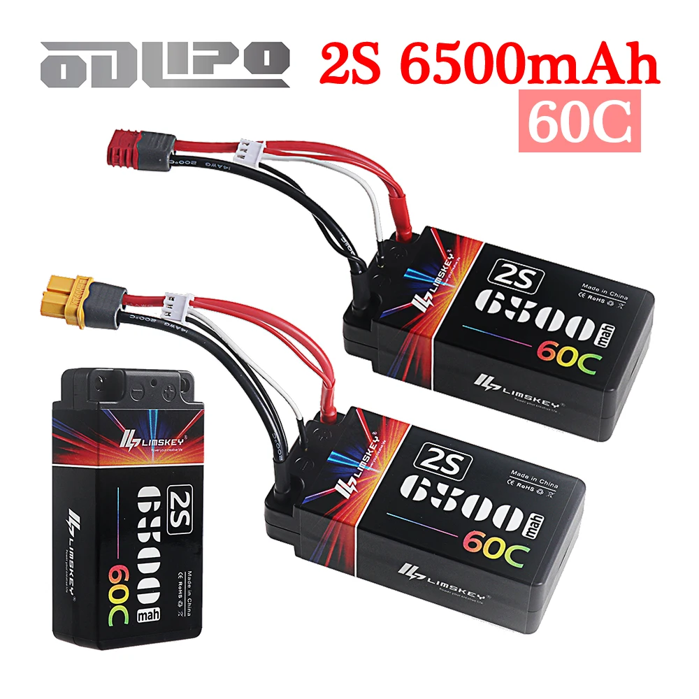 Lipo 2S 7.4V Battery 6500mAh 60C Hard Case With T / XT60 Plug For RC Car Boat Truck Tank Vehicle Truggy Buggy Climbing Models
Lipo 2S 7.4V Battery 6500mAh 60C Hard Case With T / XT60 Plug For RC Car Boat Truck Tank Vehicle Truggy Buggy Climbing Models
