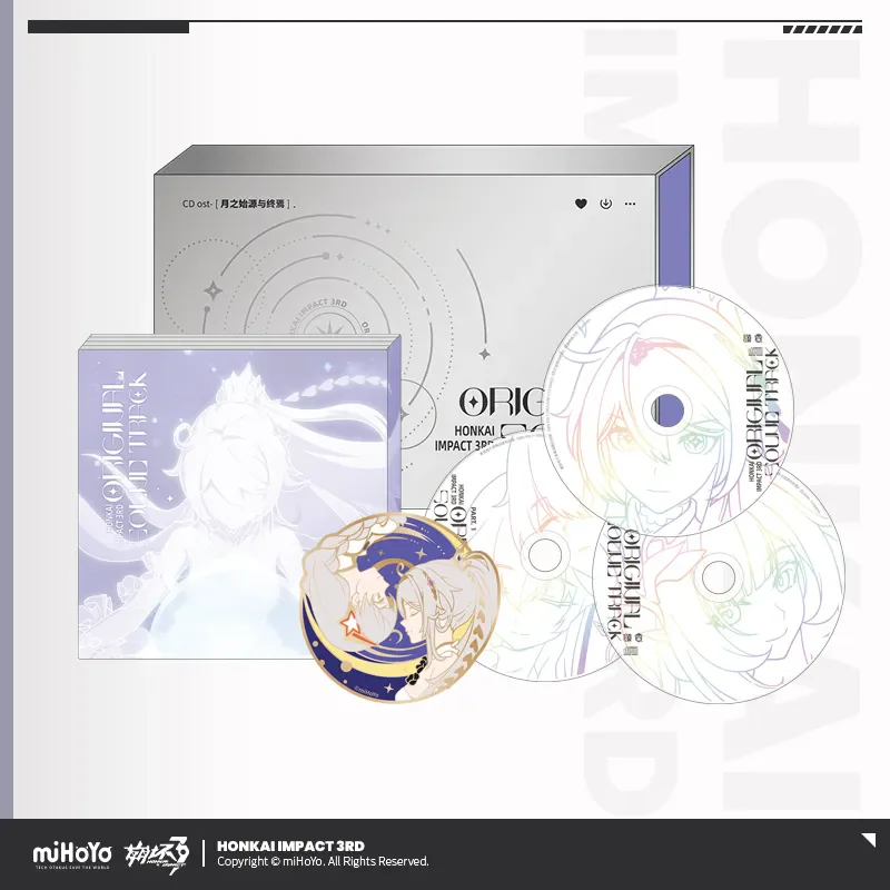 miHoYo Game Official Honkai Impact 3 Herrscher of Origin CD Music Set Anime Metal Badge Cartoon Accessory Cosplay Halloween Gift
miHoYo Game Official Honkai Impact 3 Herrscher of Origin CD Music Set Anime Metal Badge Cartoon Accessory Cosplay Halloween Gift