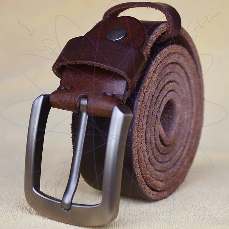 Pure Cowhide Belt Men's Genuine Leather Retro Casual Cowhide Belt, First Layer Cowhide Pin Buckle Belt Handmade Belt
Pure Cowhide Belt Men's Genuine Leather Retro Casual Cowhide Belt, First Layer Cowhide Pin Buckle Belt Handmade Belt
