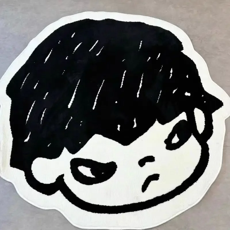 Creative Cartoon Avatar Floor Mat Black and White Cute HIRONO Irregular Type Carpet Non-slip Home Decoration 60/80/100cm
Creative Cartoon Avatar Floor Mat Black and White Cute HIRONO Irregular Type Carpet Non-slip Home Decoration 60/80/100cm