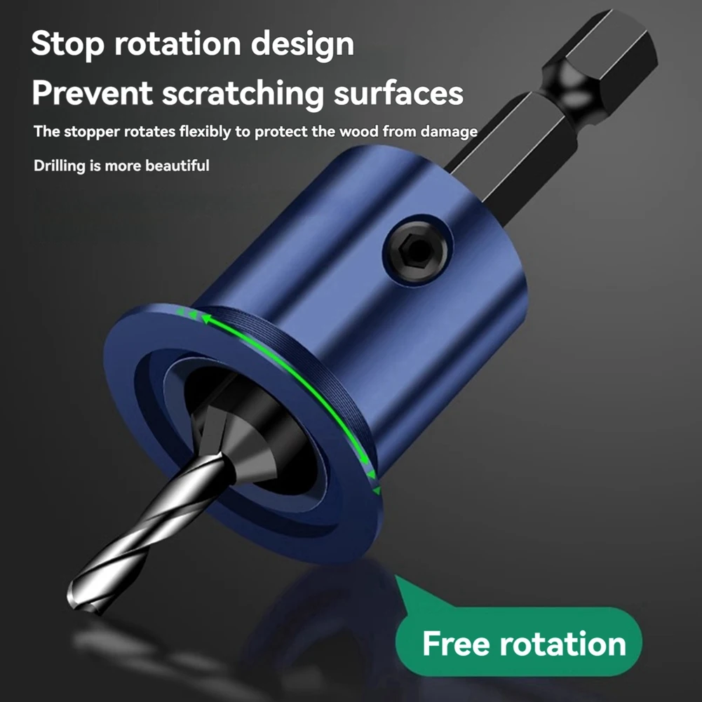 ABEZ 6-Piece Set Of 10Mm Hexagonal Shank Woodworking Countersink Drill Bit Set 2-In-1 Limited Hole Opener
ABEZ 6-Piece Set Of 10Mm Hexagonal Shank Woodworking Countersink Drill Bit Set 2-In-1 Limited Hole Opener