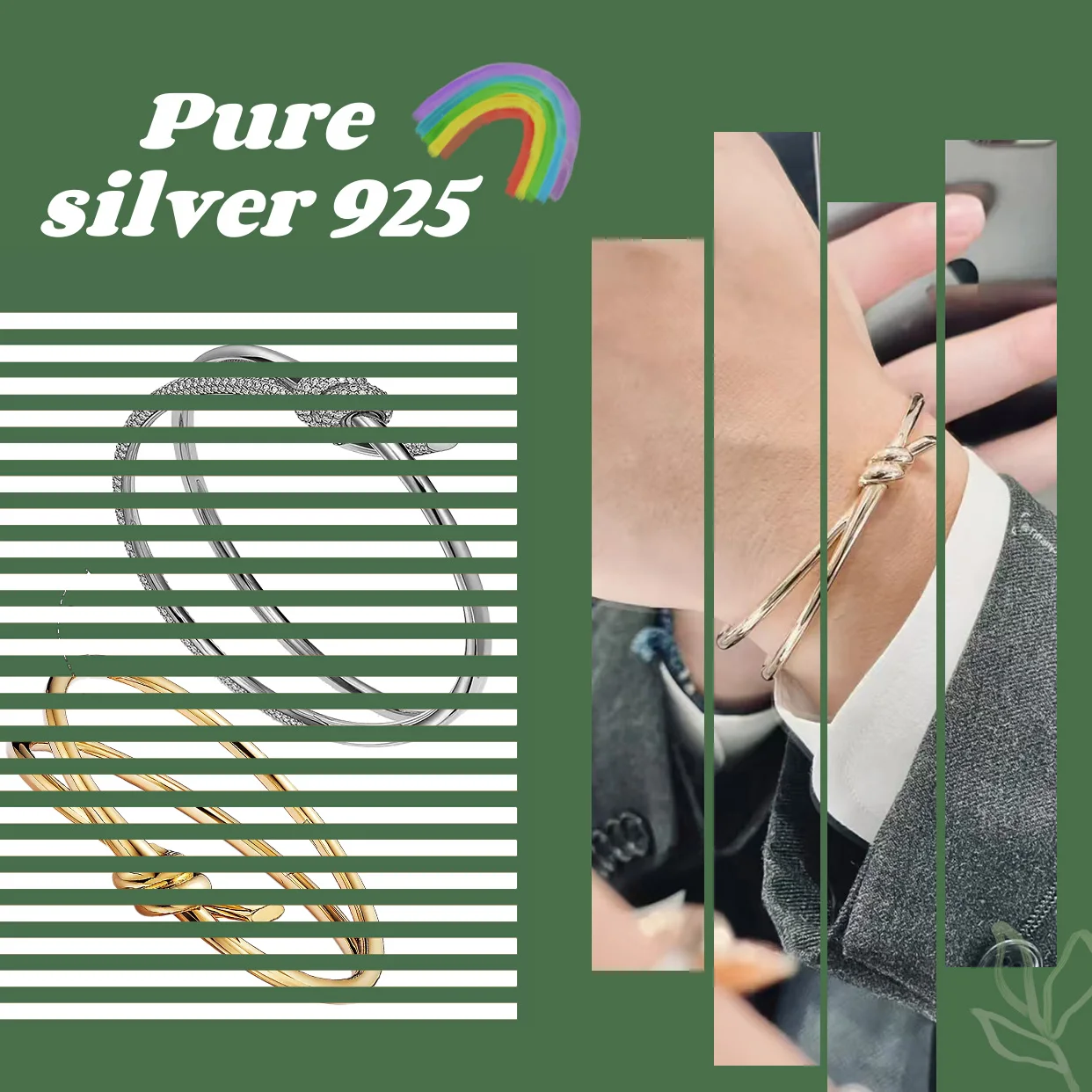 Exquisite, elegant, gentle temperament, niche knot bracelet S925 couple bracelet Valentine's Day gift
Exquisite, elegant, gentle temperament, niche knot bracelet S925 couple bracelet Valentine's Day gift