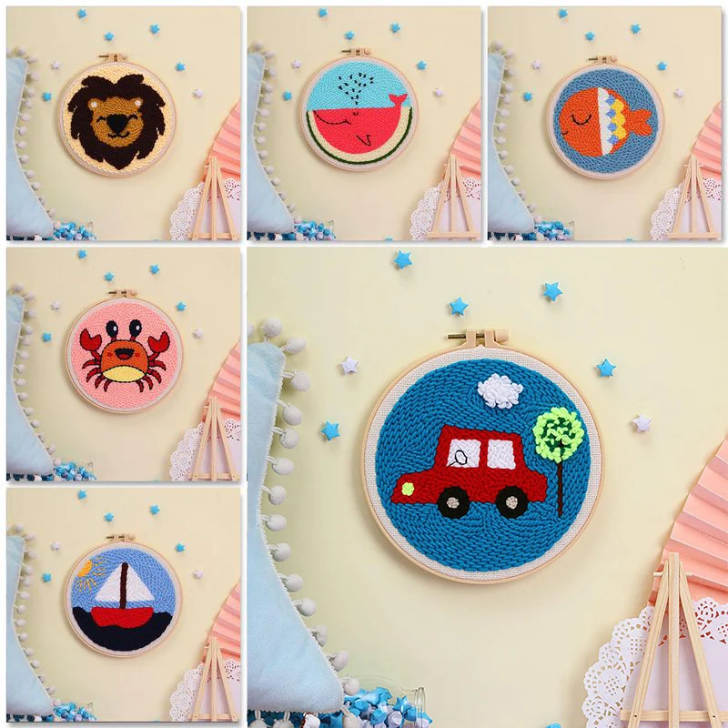 Punch Needle Embroidery Kits For Adults Animal DIY Craft Yarns Embroidery Set for Beginner Cross Stitch Home Painting Decor
Punch Needle Embroidery Kits For Adults Animal DIY Craft Yarns Embroidery Set for Beginner Cross Stitch Home Painting Decor