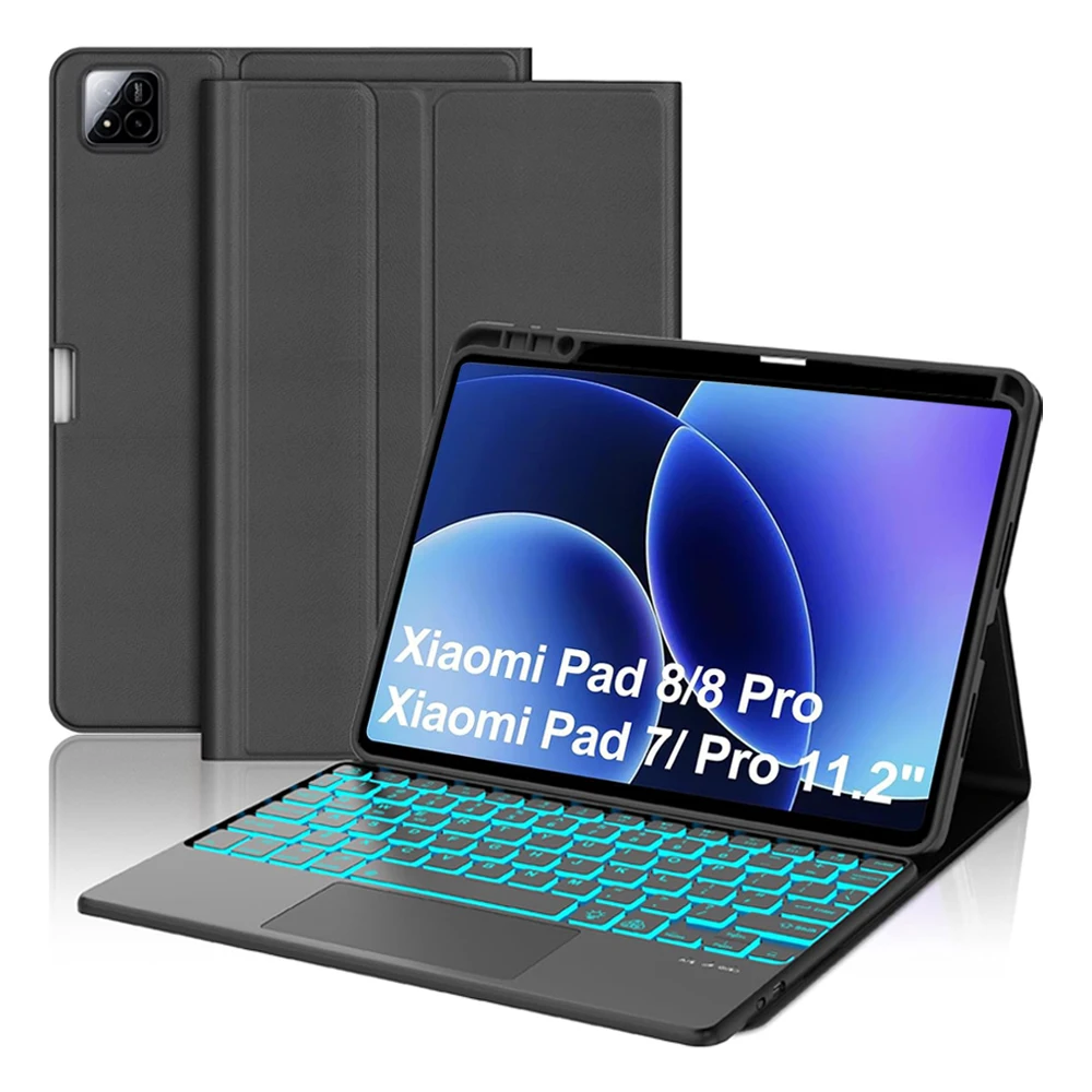 Case for Xiaomi Pad 8/8 Pro 11.2 lnch,Detachable Bluetooth Backlit Keyboard Cover for Xiaomi Pad 7/7 Pro 11.2 lnch
Case for Xiaomi Pad 8/8 Pro 11.2 lnch,Detachable Bluetooth Backlit Keyboard Cover for Xiaomi Pad 7/7 Pro 11.2 lnch