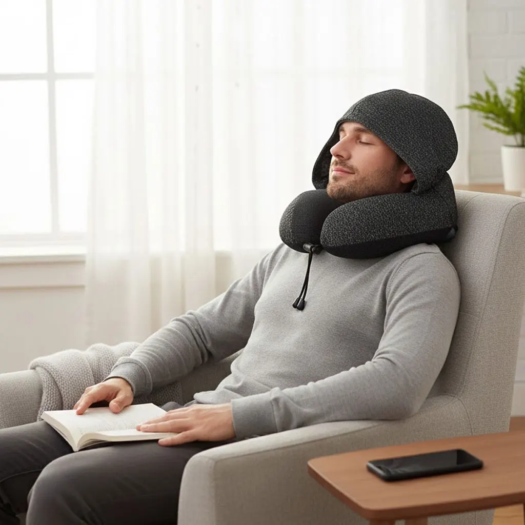 Multi-functional Hooded Memory Foam Travel Pillow - Portable U-Shaped Neck Support for Airplane & Office Nap
Multi-functional Hooded Memory Foam Travel Pillow - Portable U-Shaped Neck Support for Airplane & Office Nap