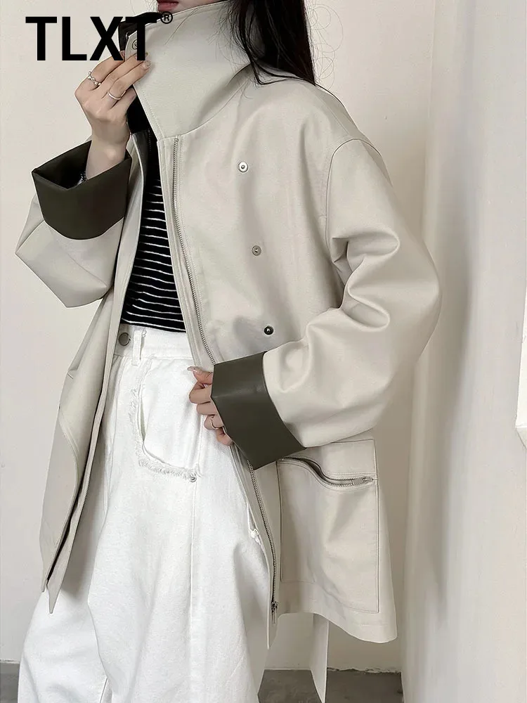 TLXT Элегантный женский плащ высокого класса в британском стиле с отложным воротником и длинными рукавами, пальто большого размера, новинка зимы 2025, одежда
TLXT Элегантный женский плащ высокого класса в британском стиле с отложным воротником и длинными рукавами, пальто большого размера, новинка зимы 2025, одежда