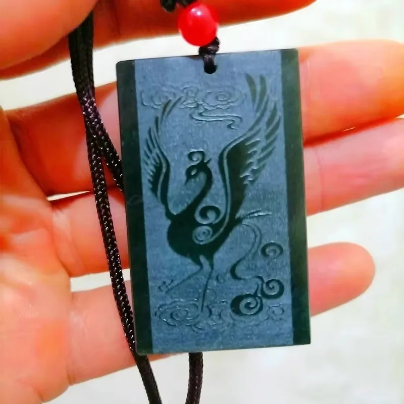 Natural Hetian Jade Hand Carved Phoenix Brand Pendant Fashion Boutique Jewelry Men's and Women's Turquoise Phoenix Necklace
Natural Hetian Jade Hand Carved Phoenix Brand Pendant Fashion Boutique Jewelry Men's and Women's Turquoise Phoenix Necklace