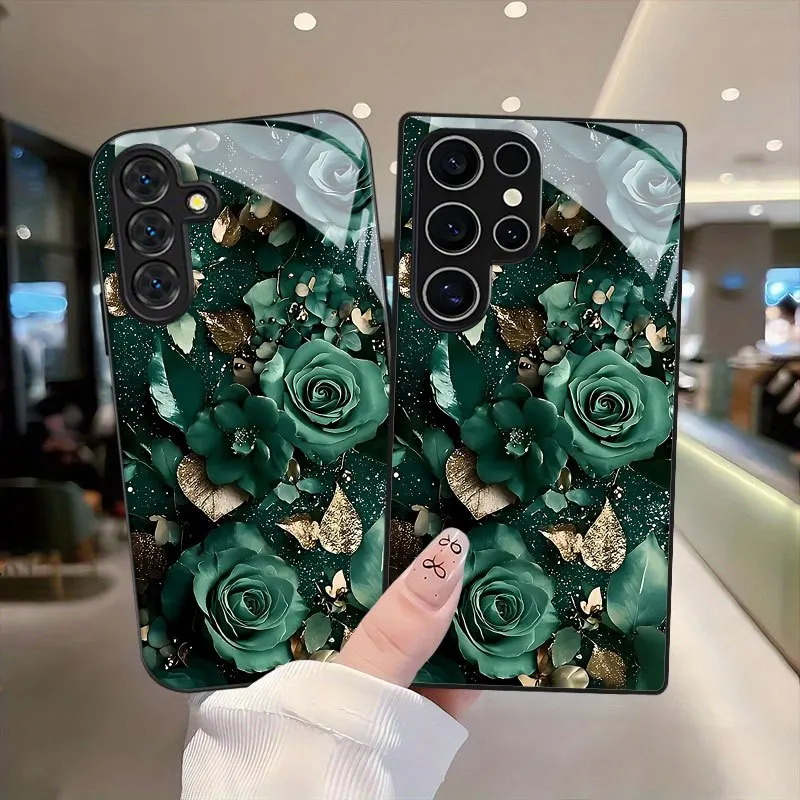 Luxury Dark Green Floral Pattern s26 ultra case Glass Phone Case mobile phones for Samsung Galaxy S26 S25 S24 S23 FE,Ultra,Plus
Luxury Dark Green Floral Pattern s26 ultra case Glass Phone Case mobile phones for Samsung Galaxy S26 S25 S24 S23 FE,Ultra,Plus