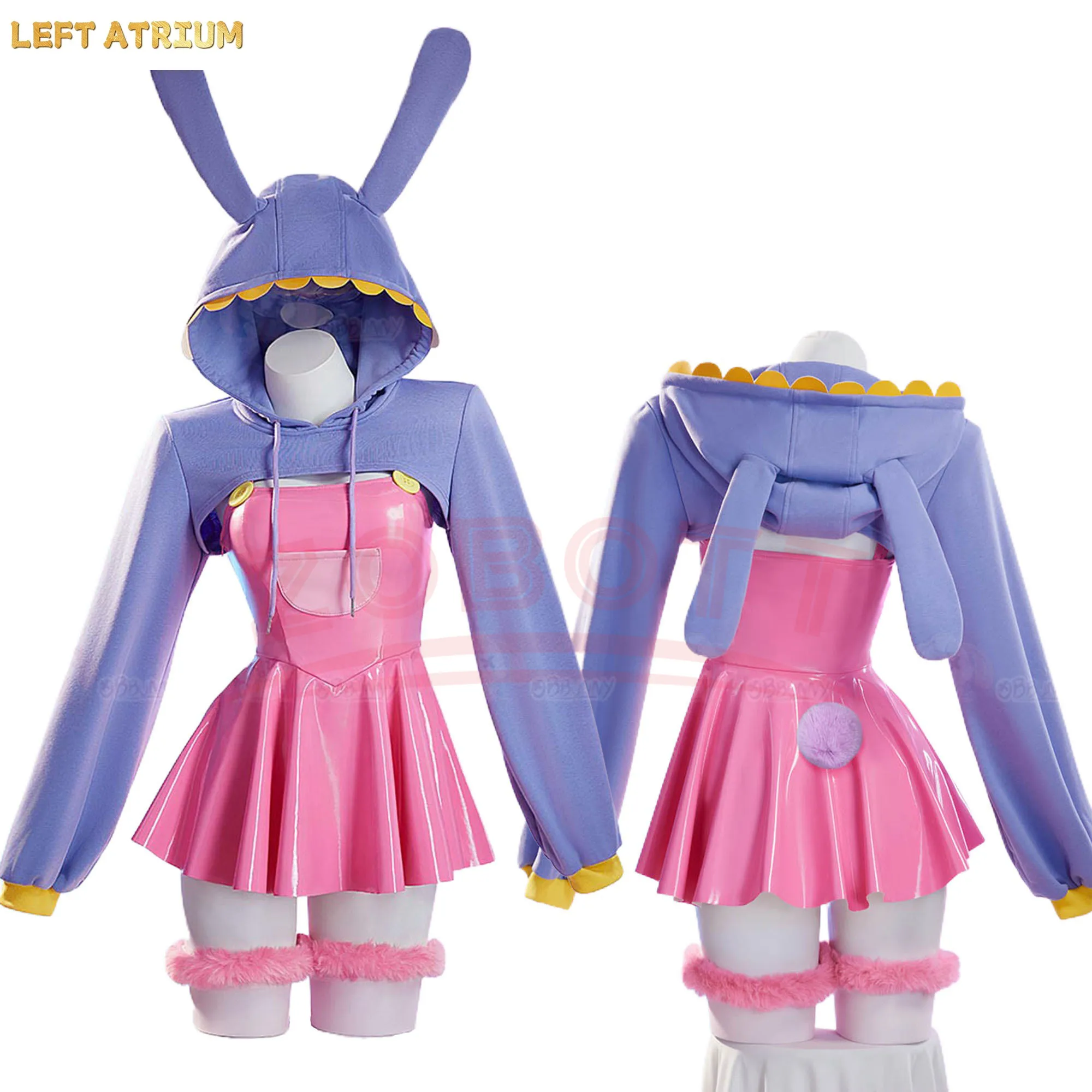 Anime Rabbit Circus IAX Cosplay Costume Game Carnival Girl Sweet Leather Dress Coat Socks Props rabbit Uniform
Anime Rabbit Circus IAX Cosplay Costume Game Carnival Girl Sweet Leather Dress Coat Socks Props rabbit Uniform