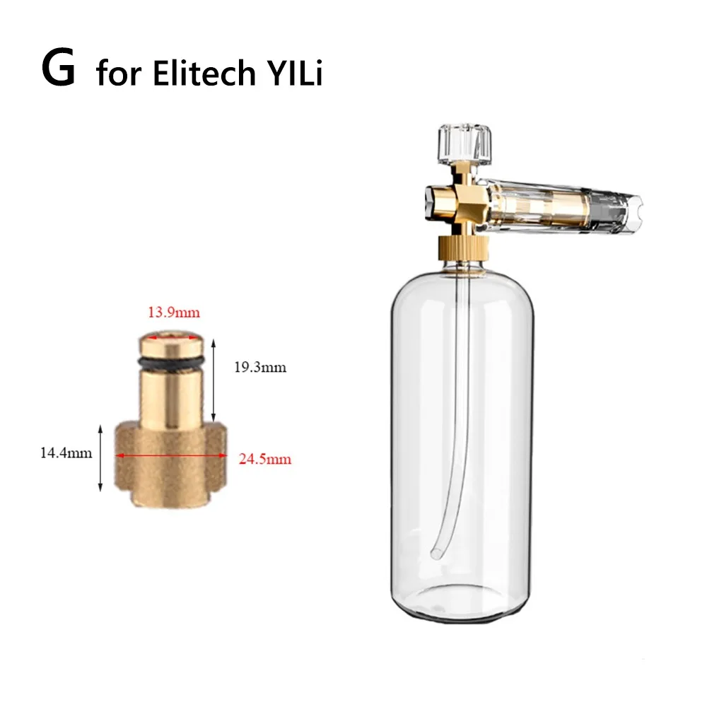 Full Transparent Car Wash Accessories High Pressure Washer Adjustable Snow Foam Lance Water Jet Foam Spray Nozzle
Full Transparent Car Wash Accessories High Pressure Washer Adjustable Snow Foam Lance Water Jet Foam Spray Nozzle