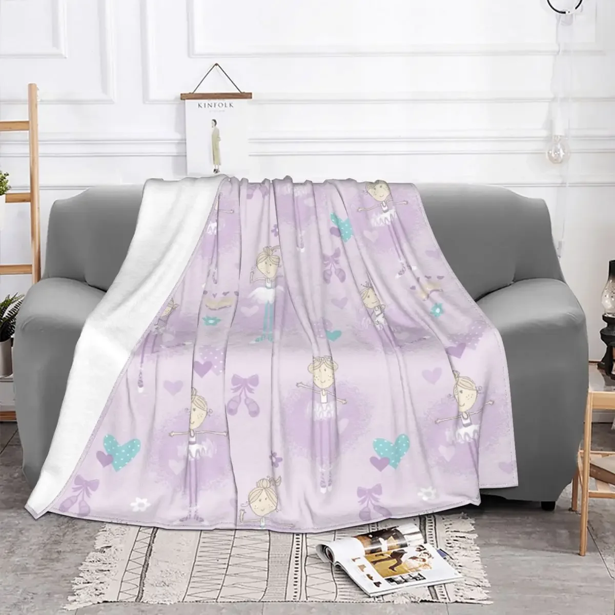 Baby Blanket Plaid Ballet Dancing Girl Ballerina Flannel Autumn Gift Cartoon Thin Throw for Bedding Office Plush Thin Quilt
Baby Blanket Plaid Ballet Dancing Girl Ballerina Flannel Autumn Gift Cartoon Thin Throw for Bedding Office Plush Thin Quilt