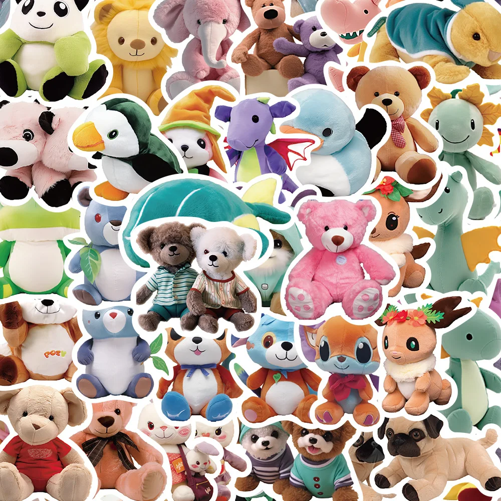 50Pcs Kawaii Cute Animal Doll Stickers Fun DIY Toys Gift Waterproof Decal for Laptop Phone Scrapbook Luggage Bottles Decoration
50Pcs Kawaii Cute Animal Doll Stickers Fun DIY Toys Gift Waterproof Decal for Laptop Phone Scrapbook Luggage Bottles Decoration