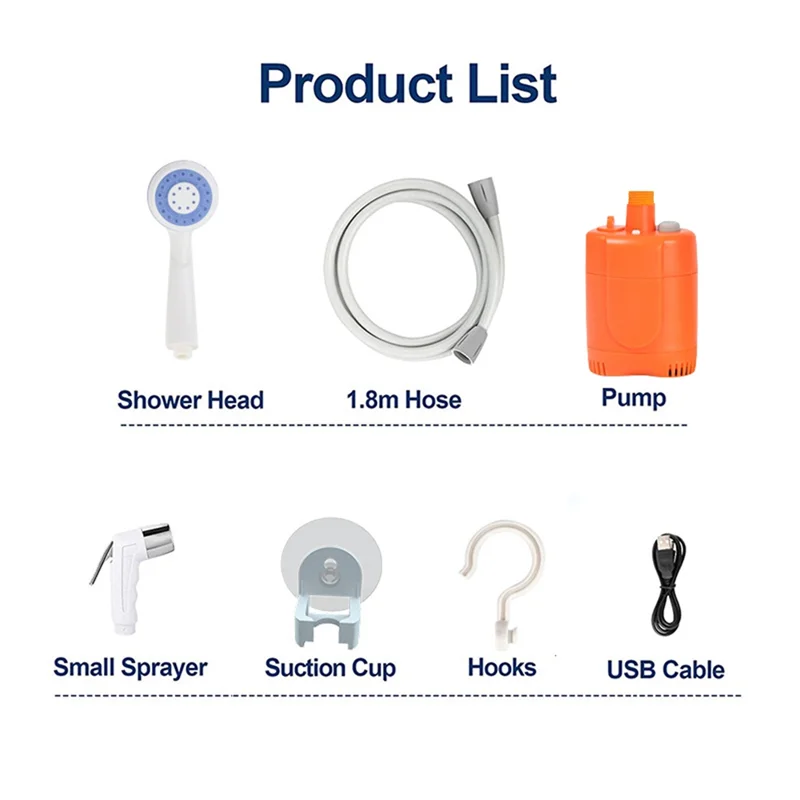 2525 + портативный душевой набор для кемпинга, уличный душ, электрический походный душ, сумка для воды для путешествий, мойки автомобиля, кемпинга
2525 + портативный душевой набор для кемпинга, уличный душ, электрический походный душ, сумка для воды для путешествий, мойки автомобиля, кемпинга