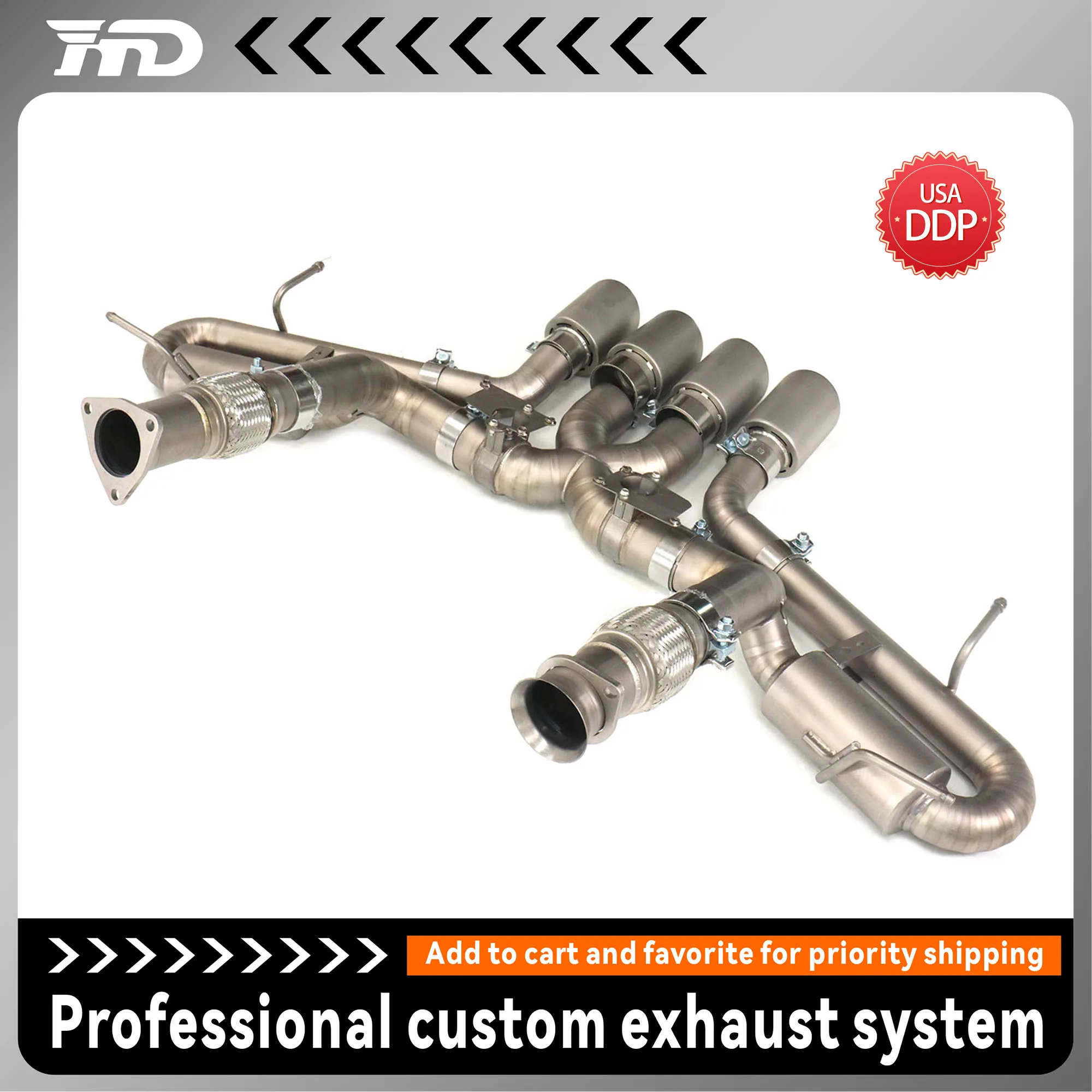 Racing Ti Exhaust Muffler for Corvette C8 Z06 Stingray Valve Control Compatible Sandblasted Gain Extreme Weight Reduction
Racing Ti Exhaust Muffler for Corvette C8 Z06 Stingray Valve Control Compatible Sandblasted Gain Extreme Weight Reduction