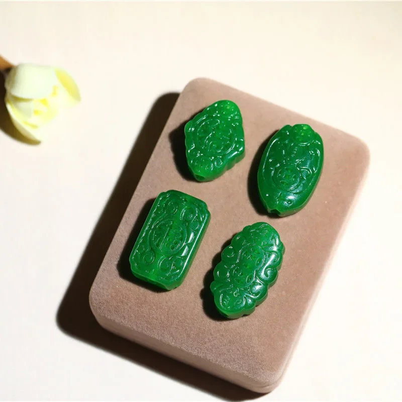 1pc Natural Green Jade Double Sided Carving Beads DIY Bracelet Earrings Charm Jewellery Accessories Amulet Women Sweater Chain
1pc Natural Green Jade Double Sided Carving Beads DIY Bracelet Earrings Charm Jewellery Accessories Amulet Women Sweater Chain
