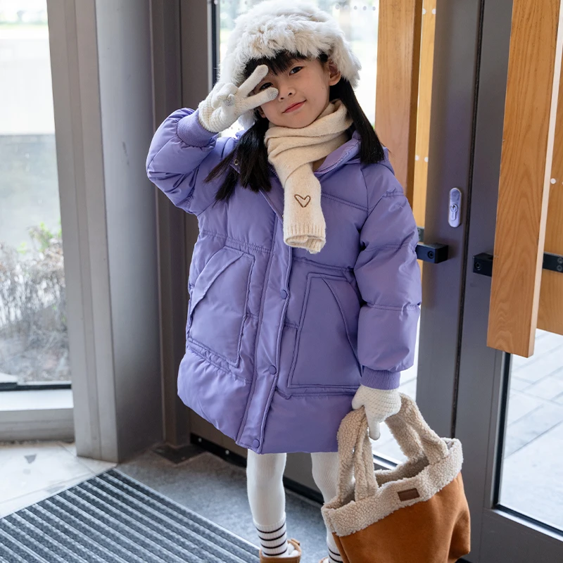 Baby Girls Long Padded Cotton Coat Children 2024 New Autumn Collection Fashion Simple Casual Coat Korean Simple Style Top
Baby Girls Long Padded Cotton Coat Children 2024 New Autumn Collection Fashion Simple Casual Coat Korean Simple Style Top