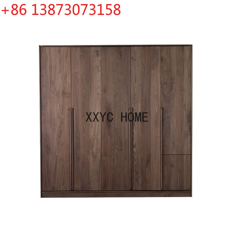 Wardrobe Log Wardrobe Japanese Simple North American Black Walnut Large Capacity Wardrobe Bedroom Furniture
Wardrobe Log Wardrobe Japanese Simple North American Black Walnut Large Capacity Wardrobe Bedroom Furniture