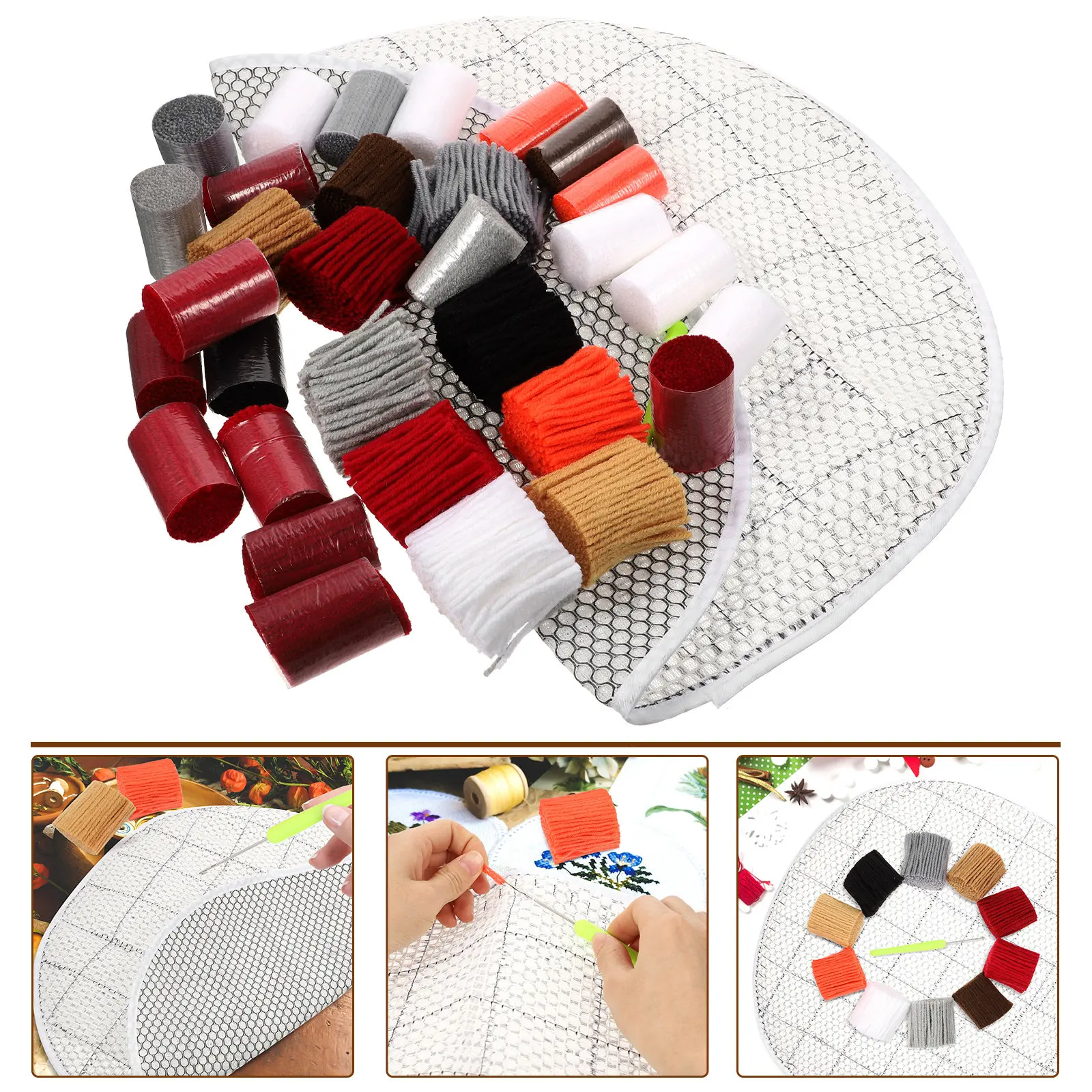 DIY Embroidery Carpet Kit Premium Material H made Project Cross Stitch Supplies Rug Tools Creative Gifts Teenagers
DIY Embroidery Carpet Kit Premium Material H made Project Cross Stitch Supplies Rug Tools Creative Gifts Teenagers