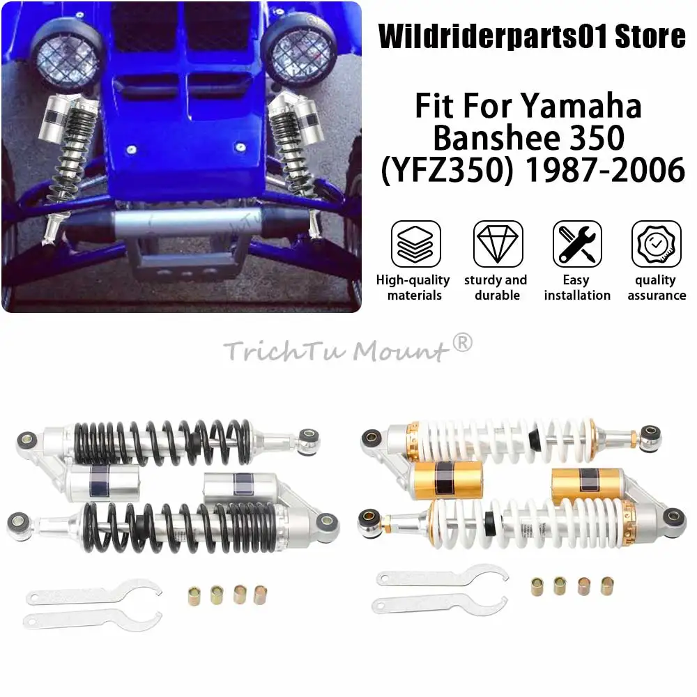 Front Air Shocks Absorber Set Solid Steel Aluminium Alloy 375mm For 1987-06 Yamaha Banshee 350 YFZ350SP 50th Anniversary Edition
Front Air Shocks Absorber Set Solid Steel Aluminium Alloy 375mm For 1987-06 Yamaha Banshee 350 YFZ350SP 50th Anniversary Edition