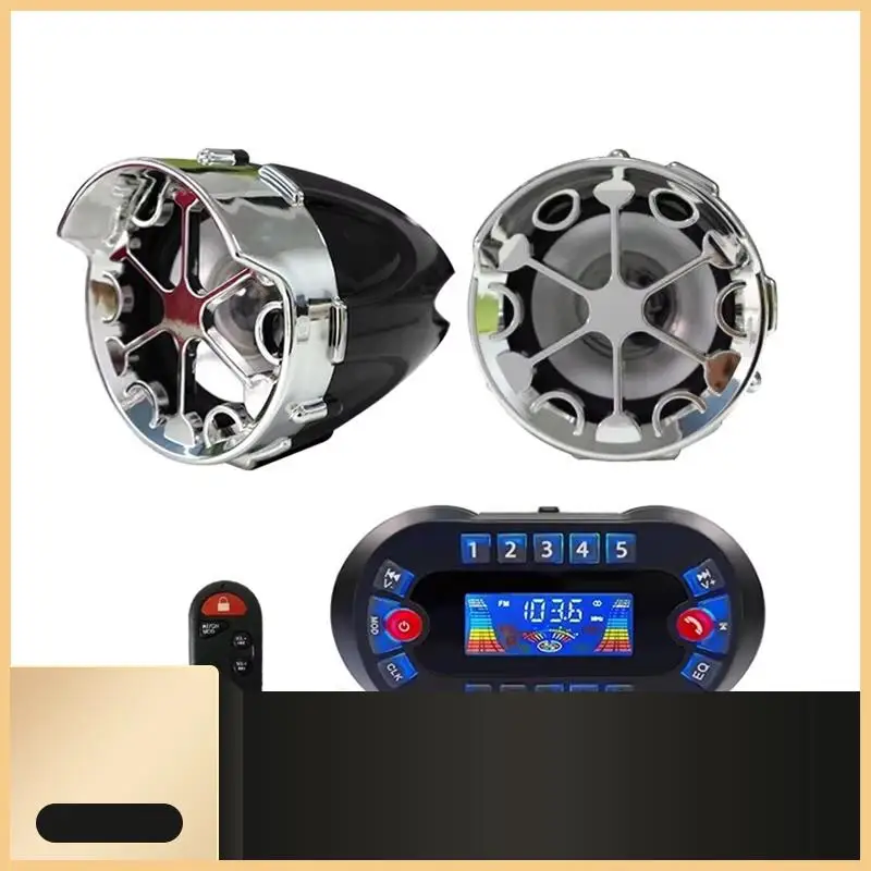 MT730 Мотоциклетный Bluetooth-динамик USB Мотоциклетный охранный FM-радио Стереодинамик Черный-N30R 
MT730 Мотоциклетный Bluetooth-динамик USB Мотоциклетный охранный FM-радио Стереодинамик Черный-N30R