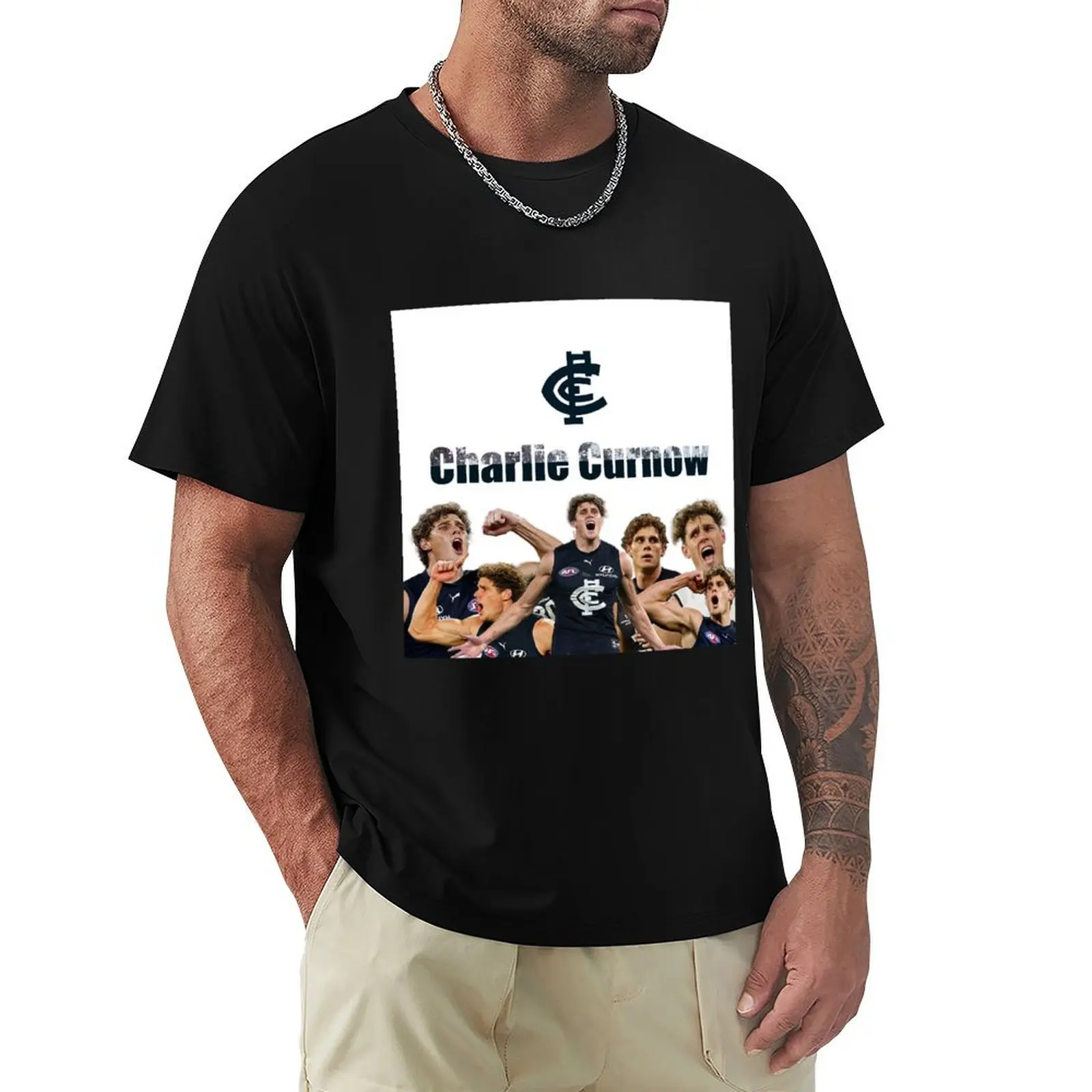 Charlie Curnow T-Shirt Casual Street Style Short Sleeve Tee
Charlie Curnow T-Shirt Casual Street Style Short Sleeve Tee