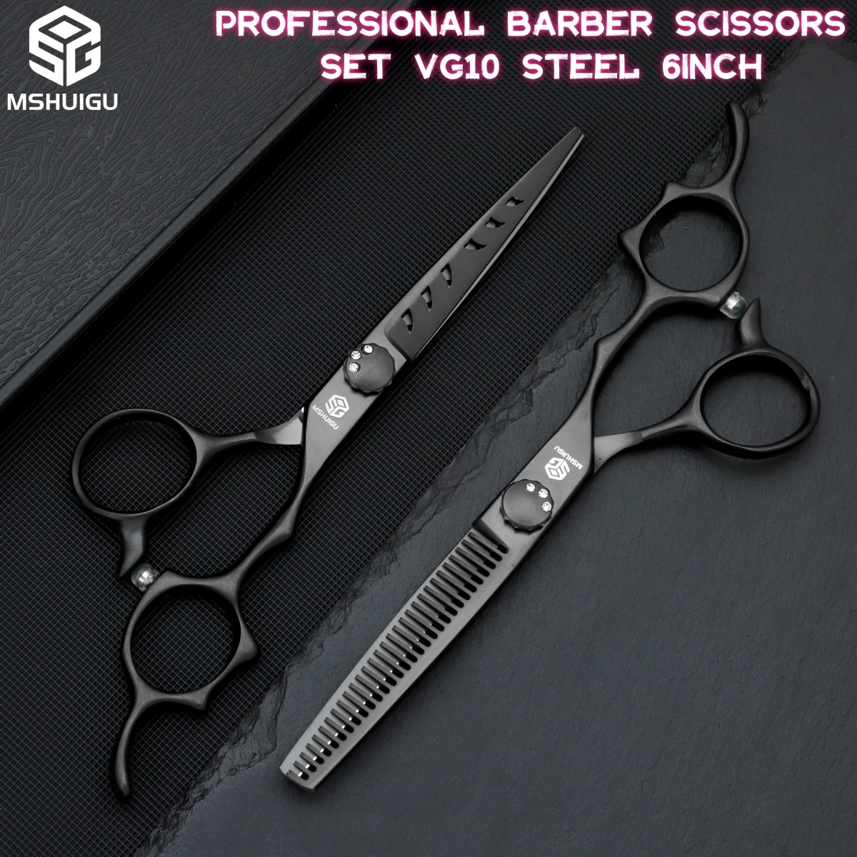 MSHUIGU Professional Barber Scissors Multifunctional Thinning Shears Reverse Blade VG10 4-7 Inch Household Hairdressing Tools
MSHUIGU Professional Barber Scissors Multifunctional Thinning Shears Reverse Blade VG10 4-7 Inch Household Hairdressing Tools