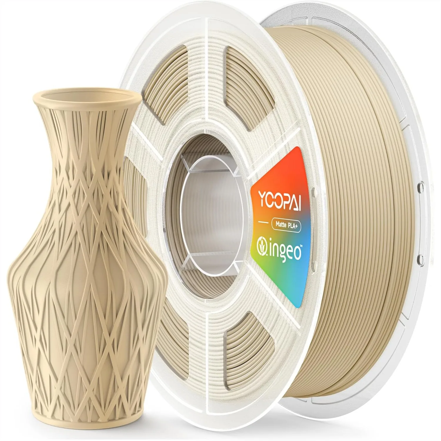 PLA+ Matte Filament 1.75mm, Soft Matte Finish with Reduced Layer Lines, 1KG 3D Printer Filament, Wood Brown
PLA+ Matte Filament 1.75mm, Soft Matte Finish with Reduced Layer Lines, 1KG 3D Printer Filament, Wood Brown