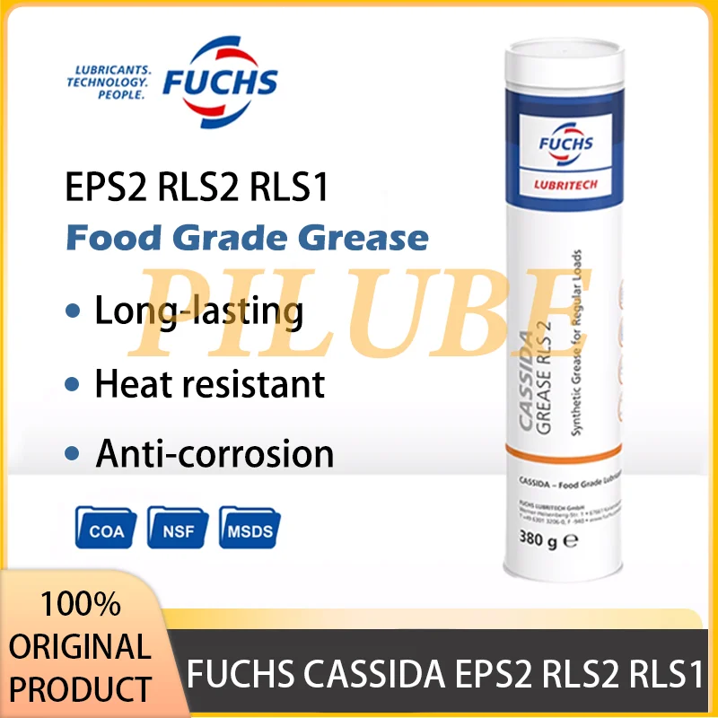 FUCHS CASSIDA EPS2 RLS2 RLS1 380 г пищевые смазки для подшипников и шестерен, водостойкий оригинальный продукт
FUCHS CASSIDA EPS2 RLS2 RLS1 380 г пищевые смазки для подшипников и шестерен, водостойкий оригинальный продукт