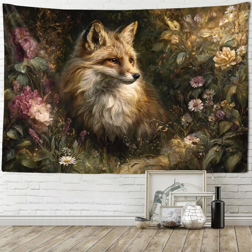 Vintage Floral Fox Oil Painting Tapestry Wall Hanging Soft Background Cloth Home Decor Multiple Patterns Various Sizes
Vintage Floral Fox Oil Painting Tapestry Wall Hanging Soft Background Cloth Home Decor Multiple Patterns Various Sizes