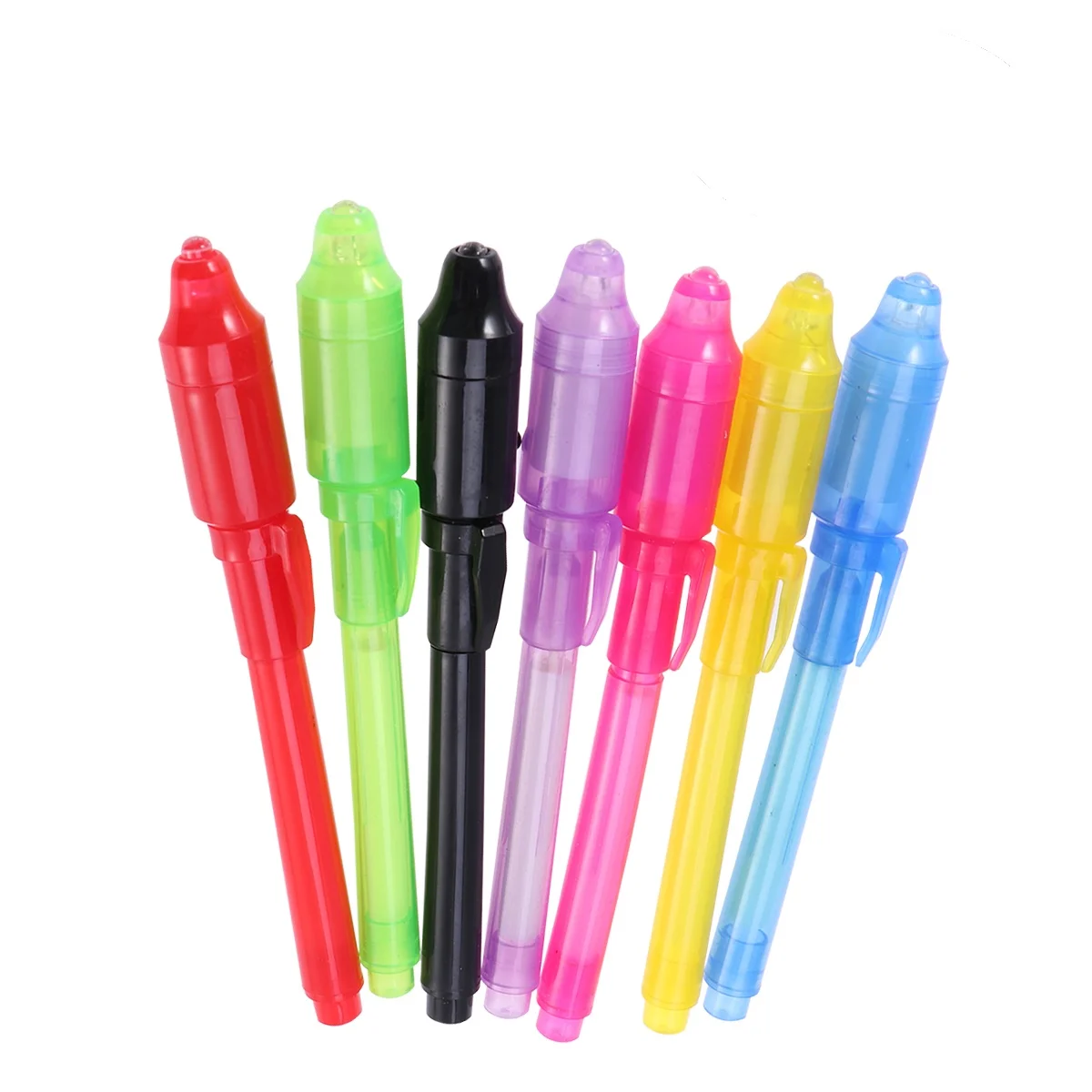 7pcs Creative Stationery LED Highlighter Pen 1 UV Black Light School Office Drawing Invisible Ink Pen
7pcs Creative Stationery LED Highlighter Pen 1 UV Black Light School Office Drawing Invisible Ink Pen