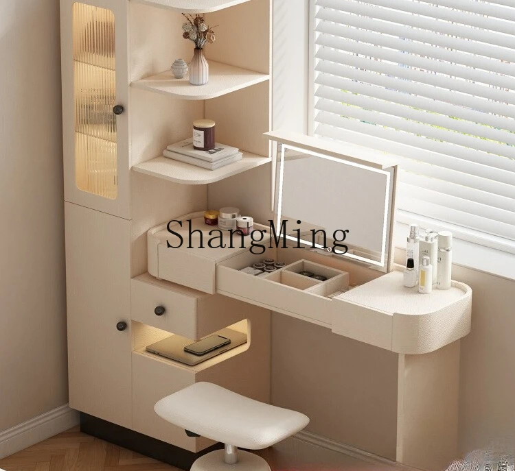 CL New Makeup Vanity Table with Integrated Storage, Bedroom Luxury Makeup Table with Safety Flip Cover
CL New Makeup Vanity Table with Integrated Storage, Bedroom Luxury Makeup Table with Safety Flip Cover