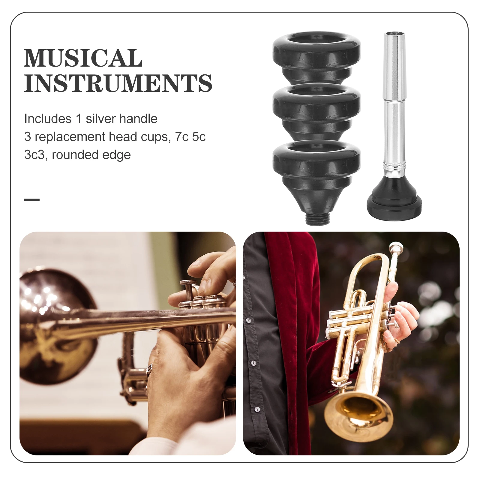 Trumpet Accessories Mouth Set Standard Horn Mouthpiece Patch Mute Replacement Part
Trumpet Accessories Mouth Set Standard Horn Mouthpiece Patch Mute Replacement Part