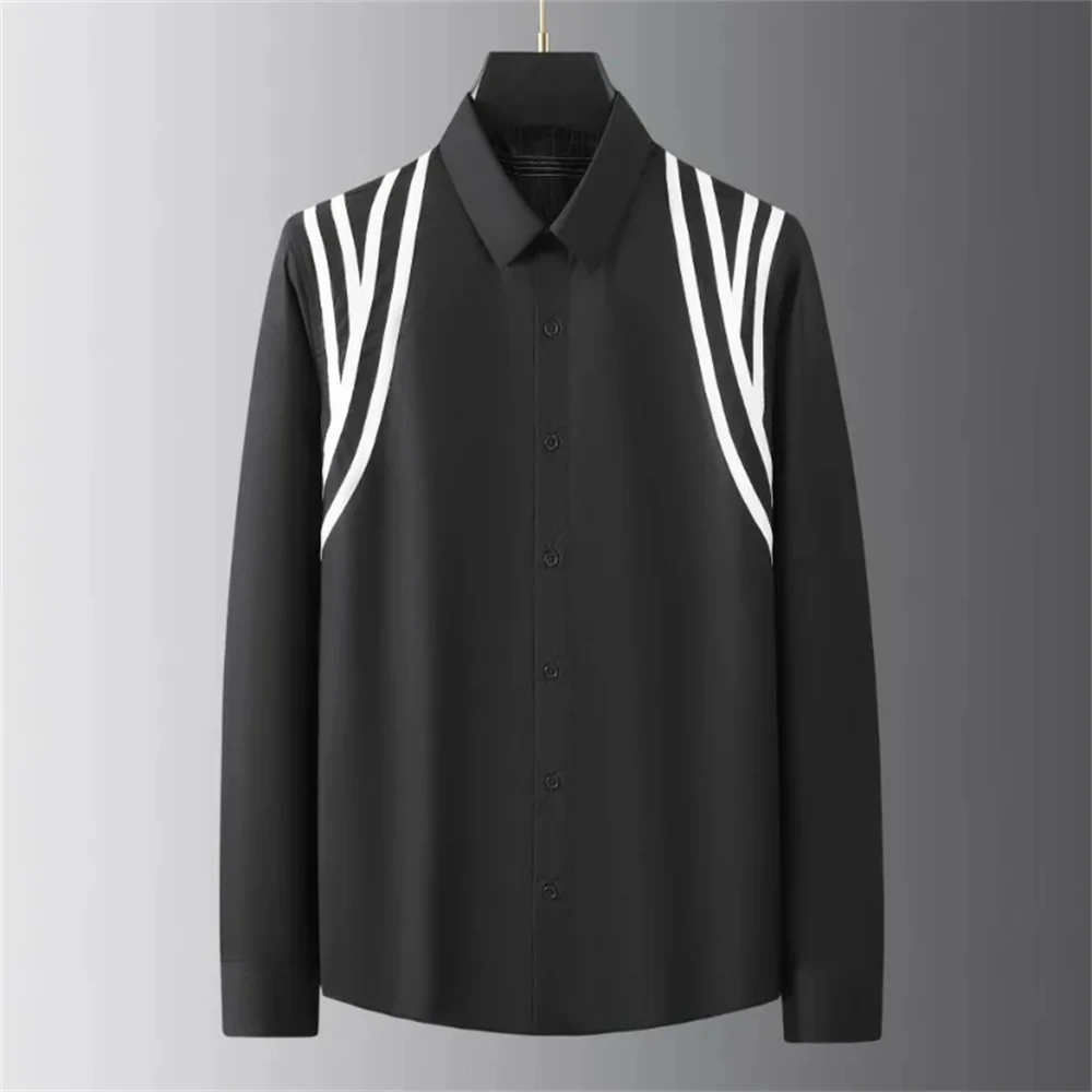 Luxury basic shirt men's long-sleeved casual shirt solid color fashionable Korean street high-end plus size men's clothing 6XL
Luxury basic shirt men's long-sleeved casual shirt solid color fashionable Korean street high-end plus size men's clothing 6XL