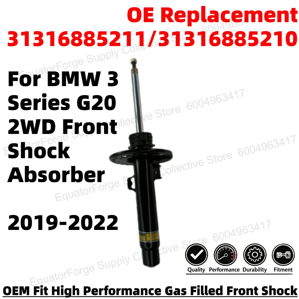 Stable Reliable Front Shock Absorber for BMW 3 Series G20 2WD Precise Fit OE Replacement 31316885211/31316885210
Stable Reliable Front Shock Absorber for BMW 3 Series G20 2WD Precise Fit OE Replacement 31316885211/31316885210