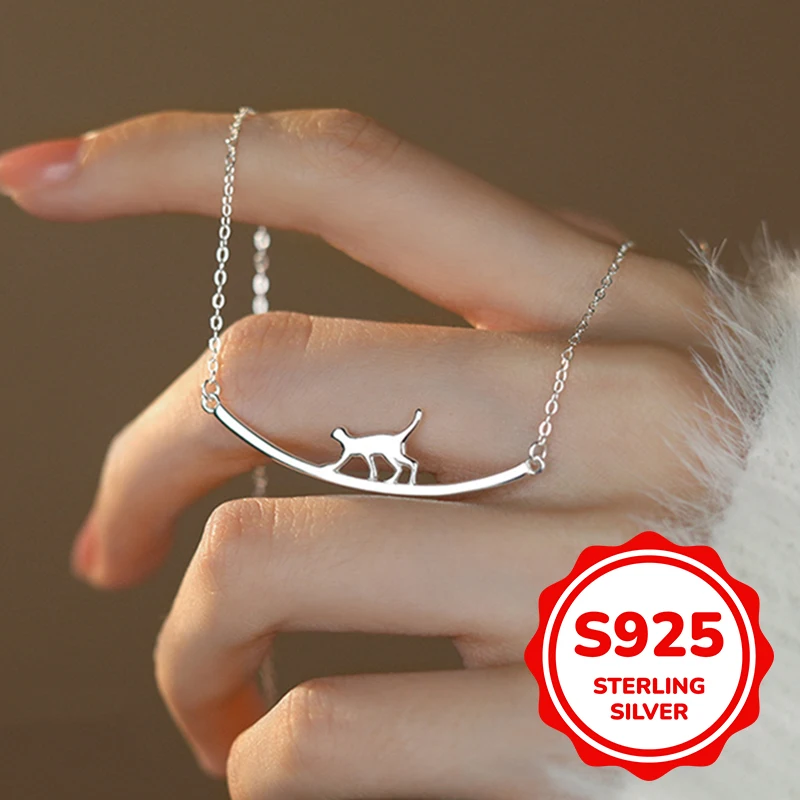 s925 sterling silver' kitten on the tree' necklace for women light luxury classic elegant fashion retro simple casual daily life
s925 sterling silver' kitten on the tree' necklace for women light luxury classic elegant fashion retro simple casual daily life