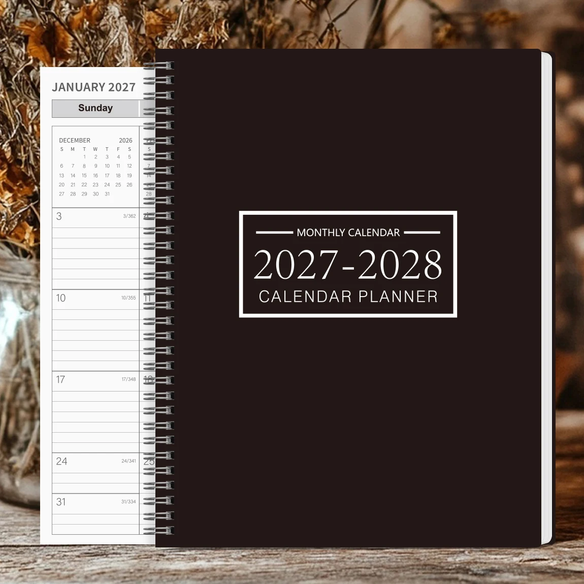 2027-2028 Monthly Planner Calendar, Spiral Bound Undated Planner with Notes Pages & Yearly Overview
2027-2028 Monthly Planner Calendar, Spiral Bound Undated Planner with Notes Pages & Yearly Overview