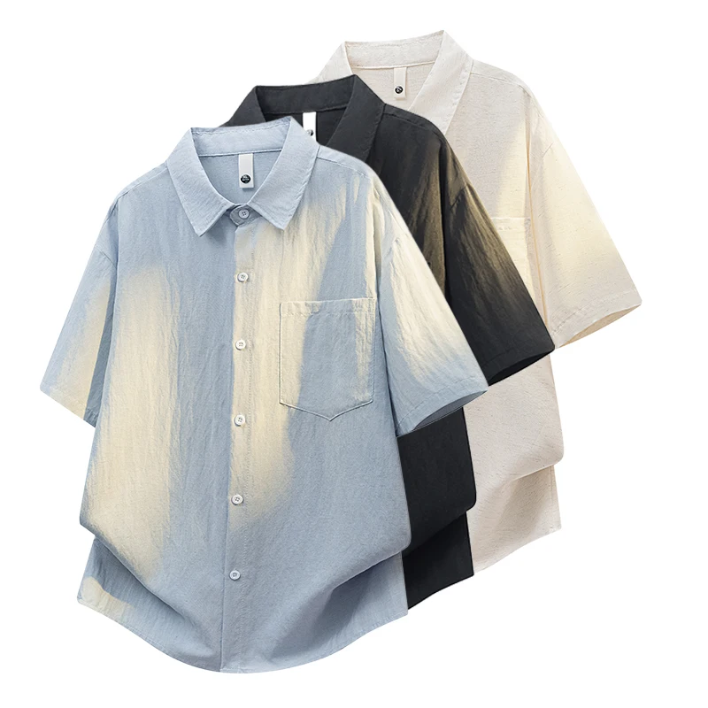 Vintage Cowboy Homme for Men Loose Shirts 2026 Summer Pocket Designer Short Sleeve Hipster Hip-hop Linen Shirt Man Streetwear
Vintage Cowboy Homme for Men Loose Shirts 2026 Summer Pocket Designer Short Sleeve Hipster Hip-hop Linen Shirt Man Streetwear