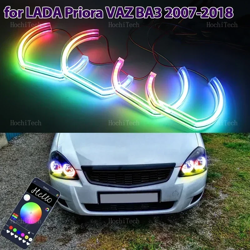 Dynamic multi-colored App control LED Rings New Style with turn signal Light for LADA Priora VAZ ВАЗ Sedan Hatchback 2007-2018
Dynamic multi-colored App control LED Rings New Style with turn signal Light for LADA Priora VAZ ВАЗ Sedan Hatchback 2007-2018